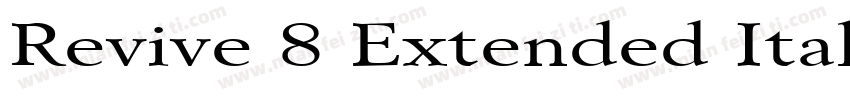 Revive 8 Extended Italic字体转换